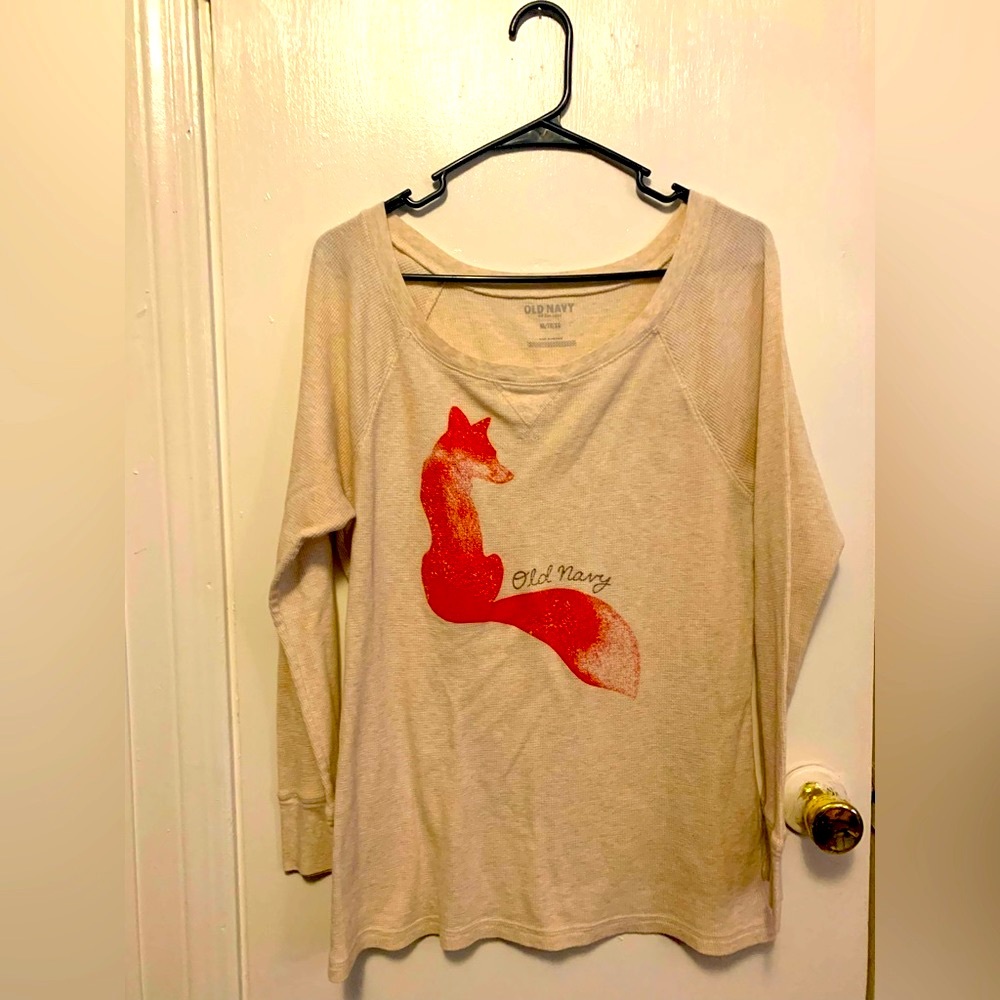 Old Navy Fox Long Sleeve Sweater